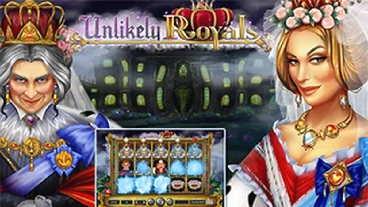 Ang Unlikely Royals slot machine ay nagtatampok ng mga kakaibang karakter sa isang madilim at misteryosong tema.